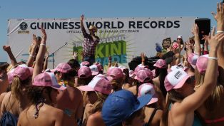 World Record for the Largest Bikini Parade
